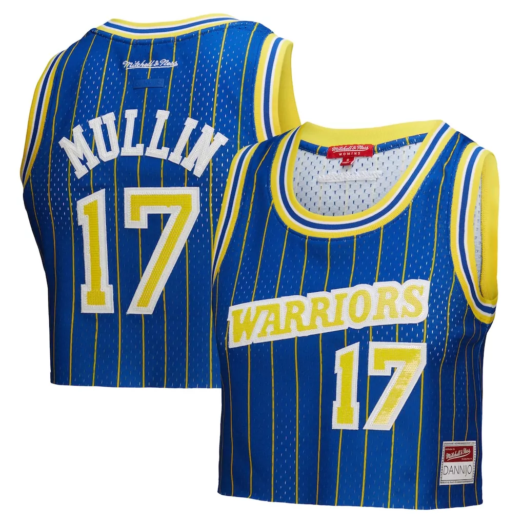 chris mullin golden state warriors mitchell ness 1993 94 hardwood classics swingman jersey royal