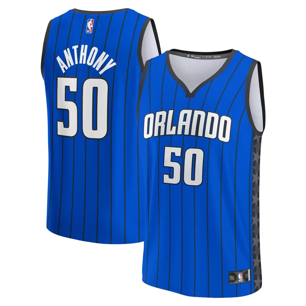 cole anthony orlando magic fanatics fastbreak jersey city edition black