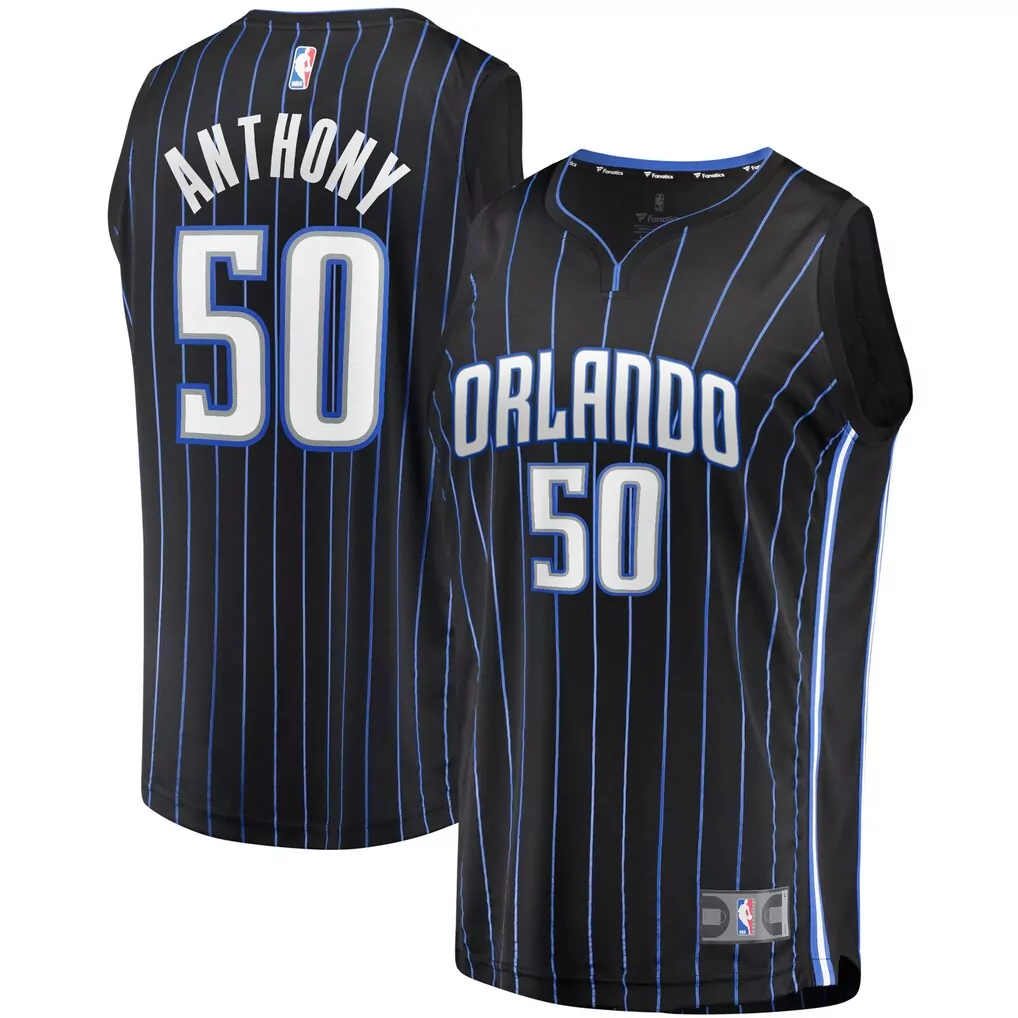 cole anthony orlando magic fanatics fastbreak jersey city edition black