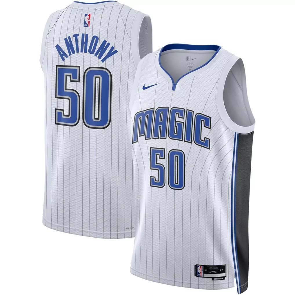 cole anthony orlando magic fanatics fastbreak jersey city edition black