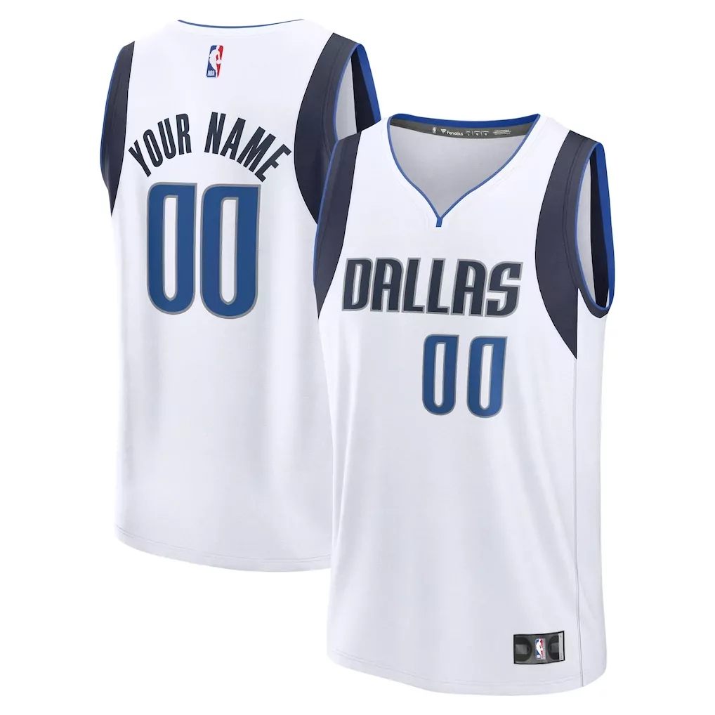 cooper flagg dallas mavericks fanatics 2025 nba draft first round pick fast break replica jersey icon edition blue