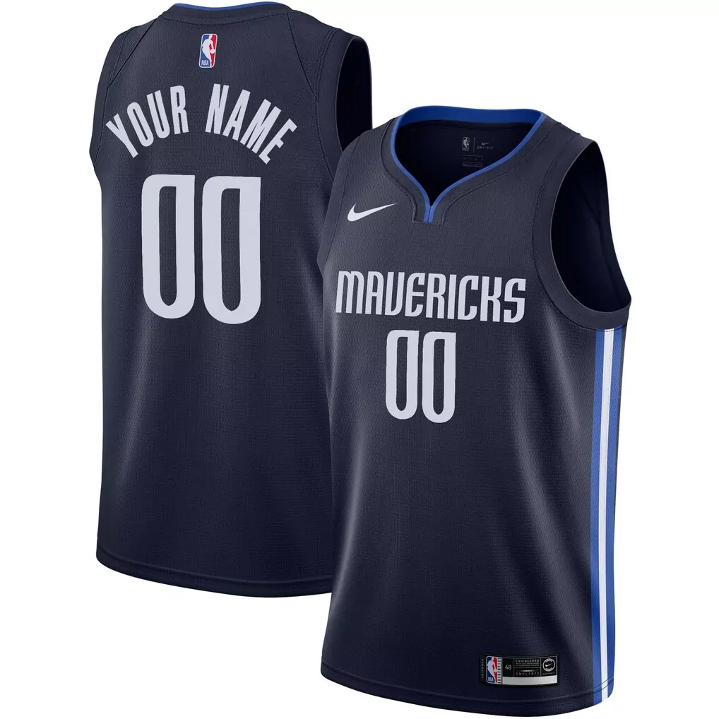 dallas mavericks nike 2019 20 custom swingman jersey navy statement edition