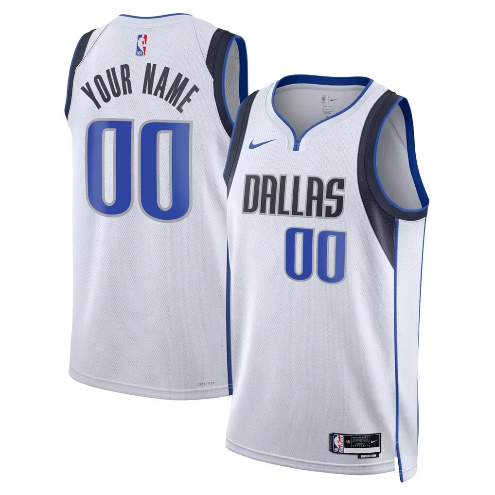 dallas mavericks nike unisex swingman custom jersey blue icon edition
