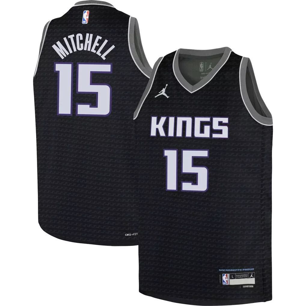 chris webber sacramento kings mitchell ness hardwood classics 2000 01 split swingman jersey purple black