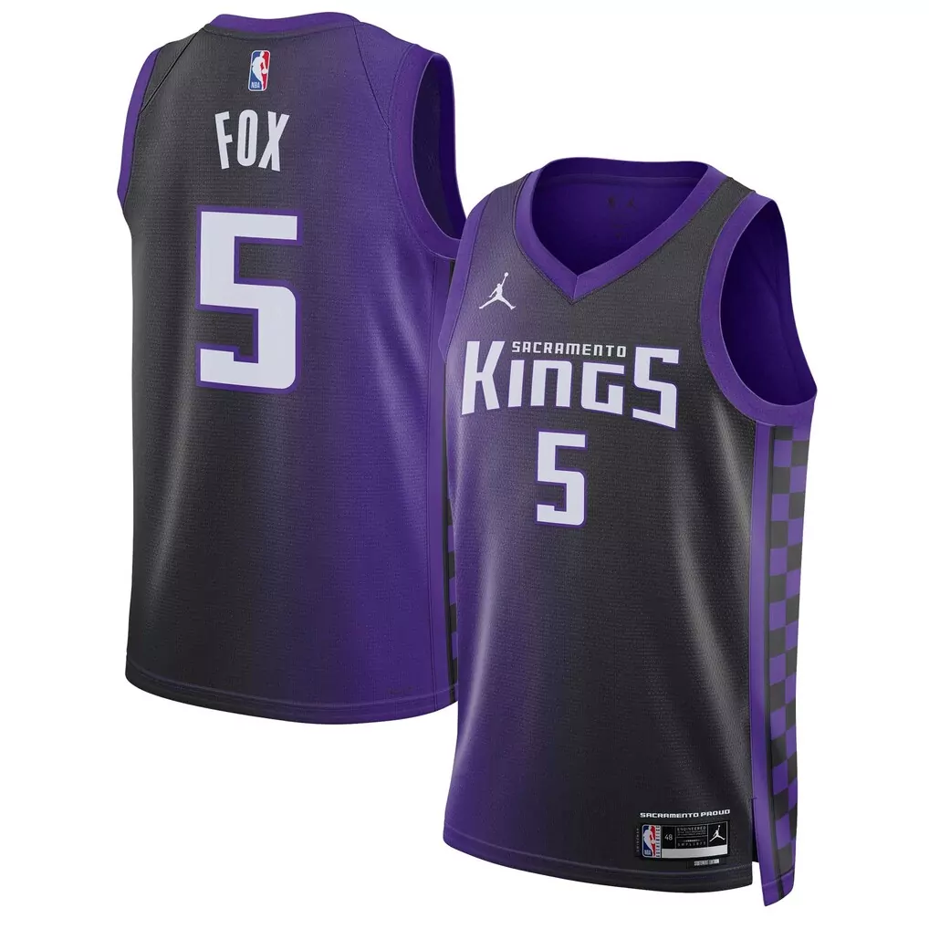 de aaron fox sacramento kings fanatics fast break replica player jersey statement edition purple