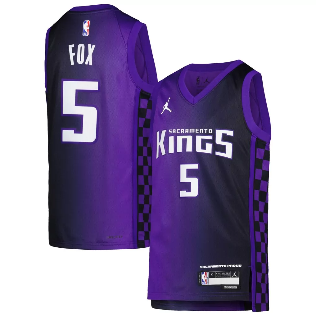 de aaron fox sacramento kings fanatics fast break replica player jersey statement edition purple