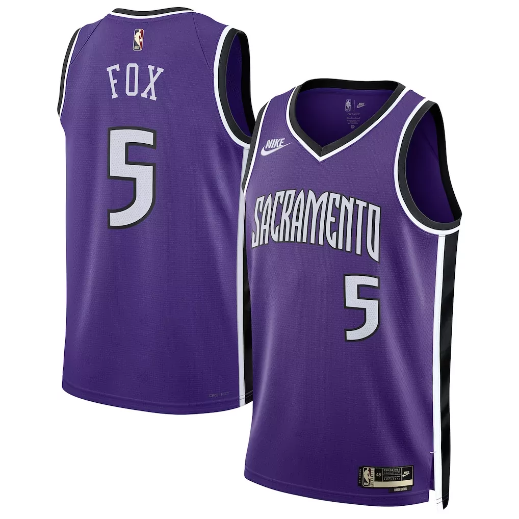 de aaron fox sacramento kings nike swingman player jersey association edition white 1
