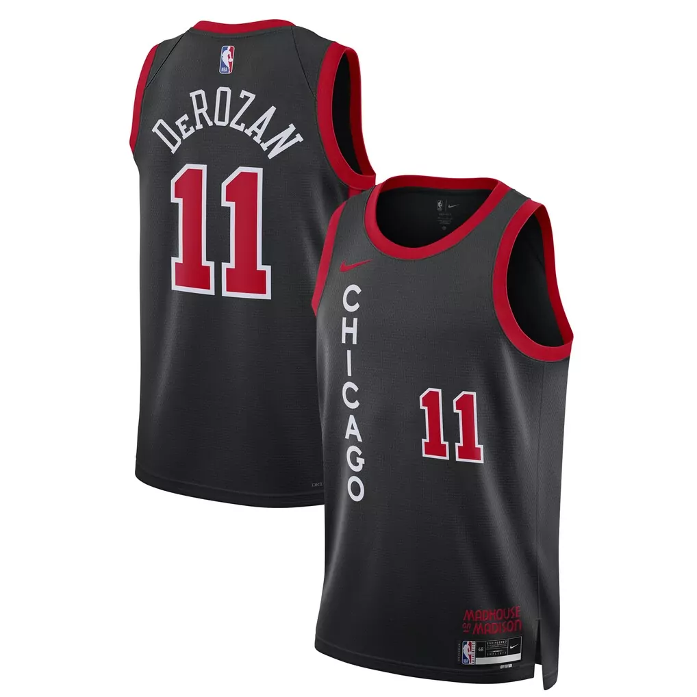 demar derozan chicago bulls nike unisex 2022 23 swingman player jersey white association edition