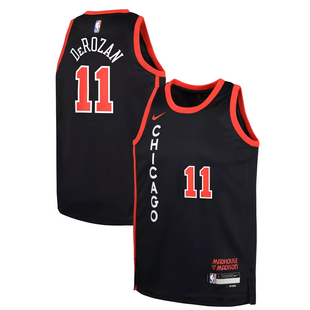 demar derozan chicago bulls nike unisex 2022 23 swingman player jersey white association edition