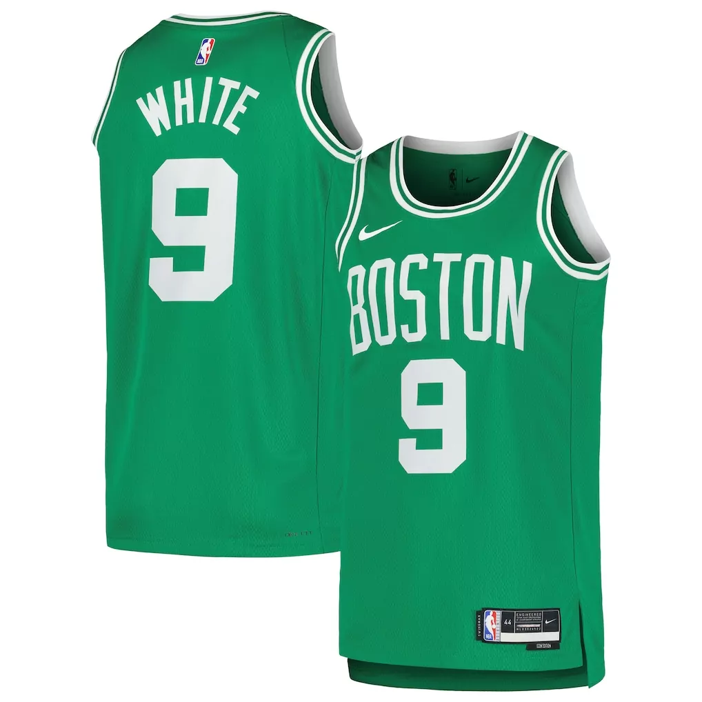 derrick white boston celtics fanatics fast break replica player jersey icon edition kelly green