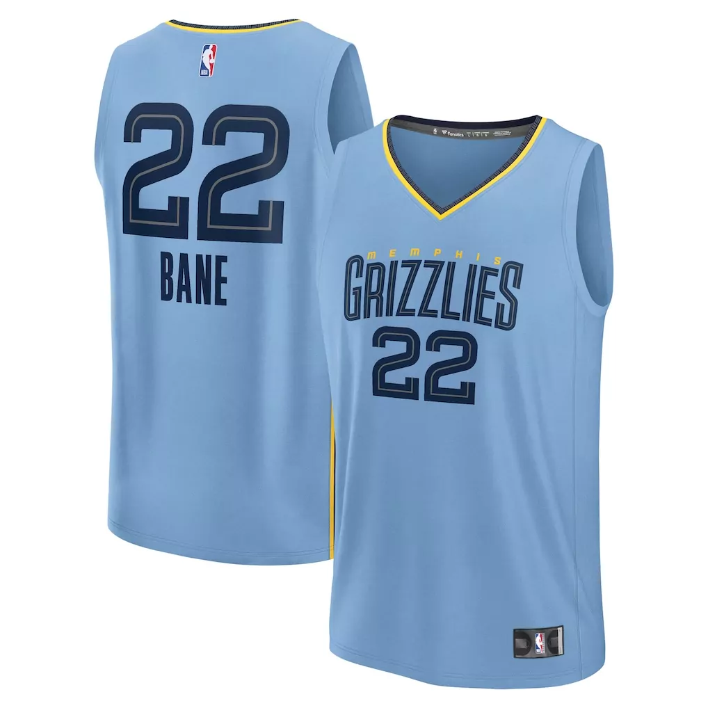 derrick rose memphis grizzlies fanatics youth fast break player jersey statement edition light blue