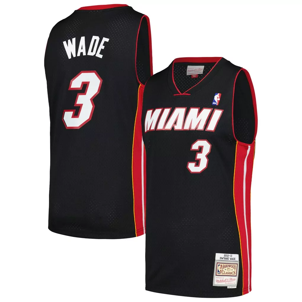 dwyane wade miami heat mitchell ness 2005 06 hardwood classics swingman jersey white
