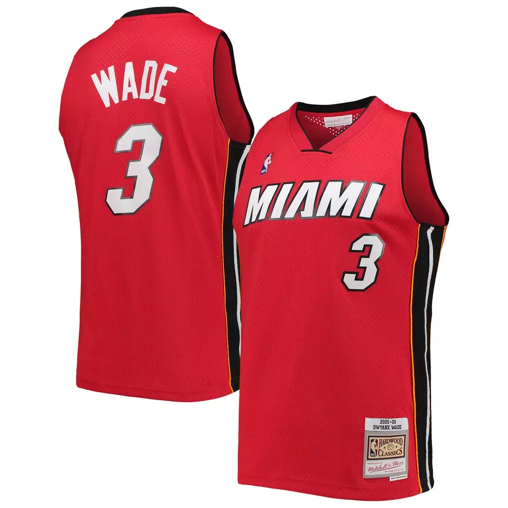 dwyane wade miami heat mitchell ness 2005 06 hardwood classics swingman jersey white