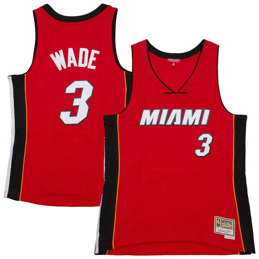 dwyane wade miami heat mitchell ness youth 2005 06 hardwood classics swingman jersey red