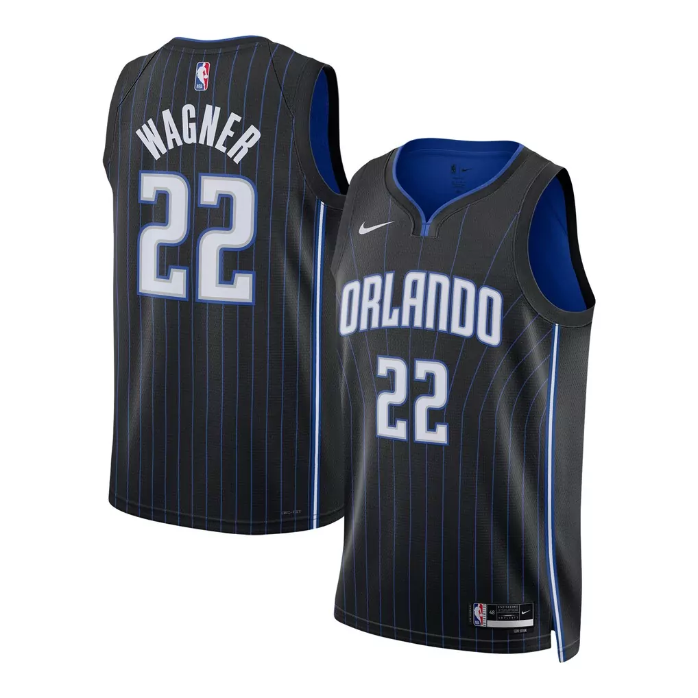 franz wagner orlando magic jordan brand youth swingman jersey statement edition black