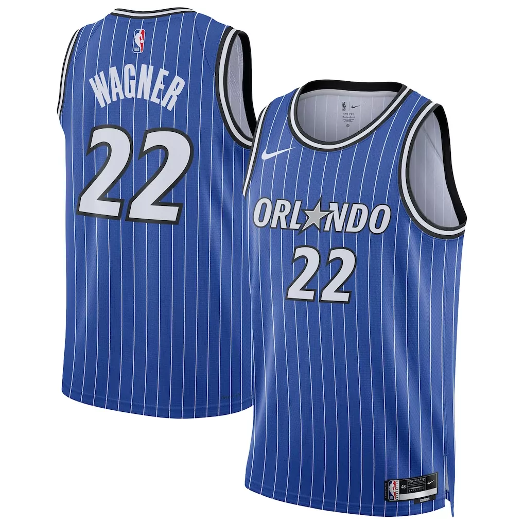 franz wagner orlando magic jordan brand youth swingman jersey statement edition black