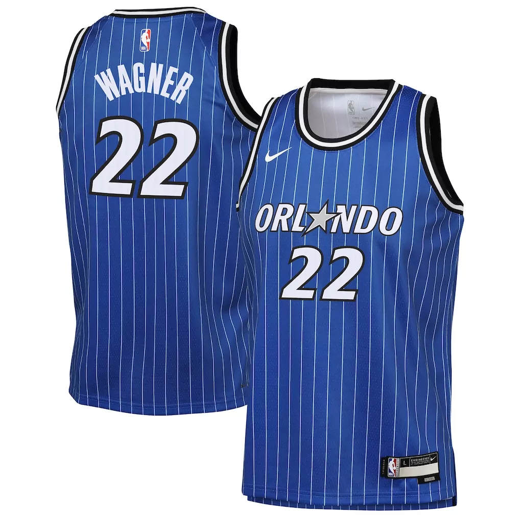 franz wagner orlando magic jordan brand youth swingman jersey statement edition black