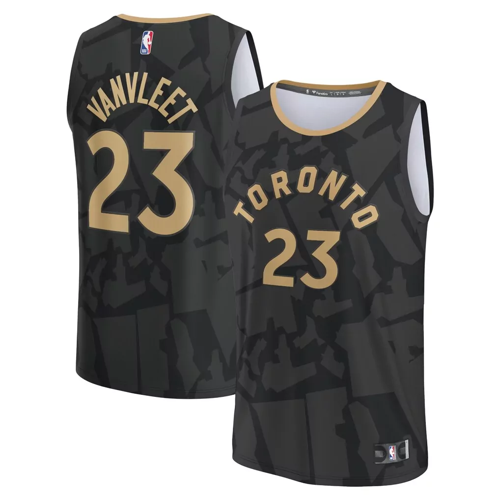collin murray boyles toronto raptors fanatics 2025 nba draft first round pick fast break replica jersey icon edition red
