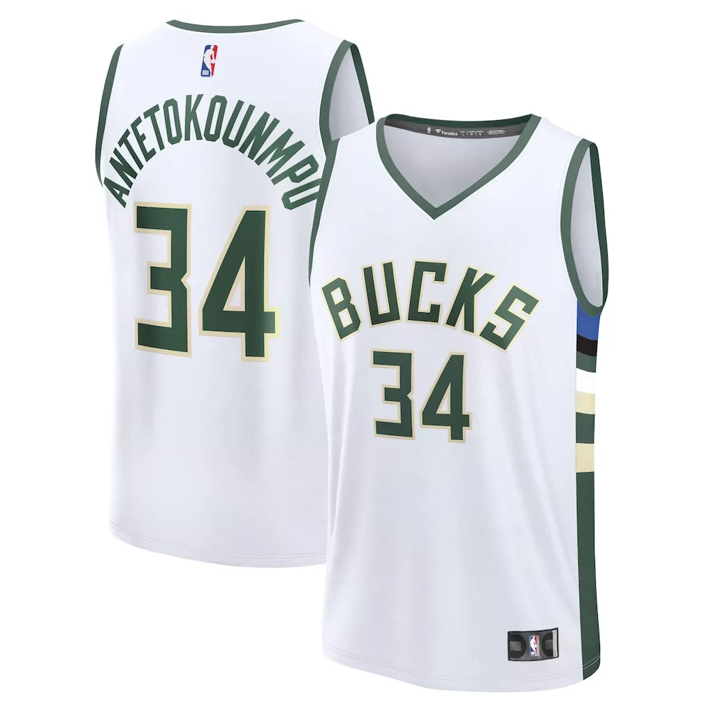 giannis antetokounmpo milwaukee bucks fanatics fast break replica player jersey statement edition black 1