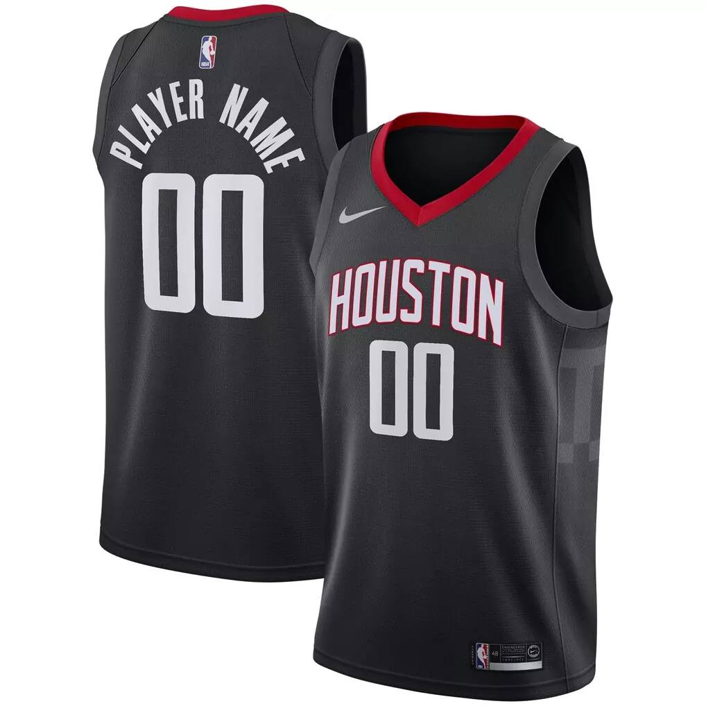 houston rockets nike 2020 21 swingman custom jersey icon edition red