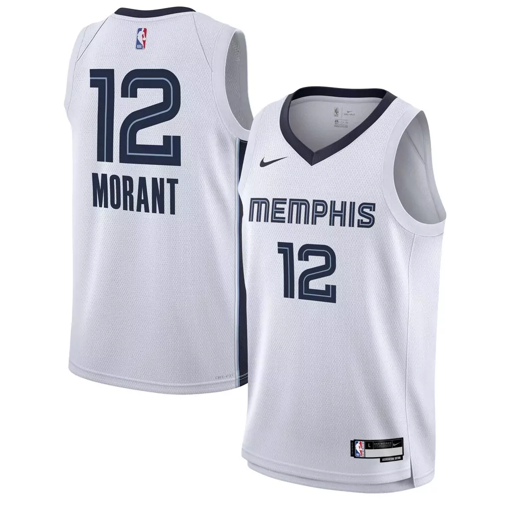 ja morant memphis grizzlies nike unisex swingman jersey icon edition navy
