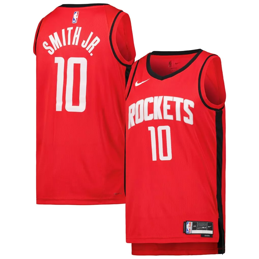 jabari smith jr houston rockets fanatics youth fast break replica player jersey icon edition red
