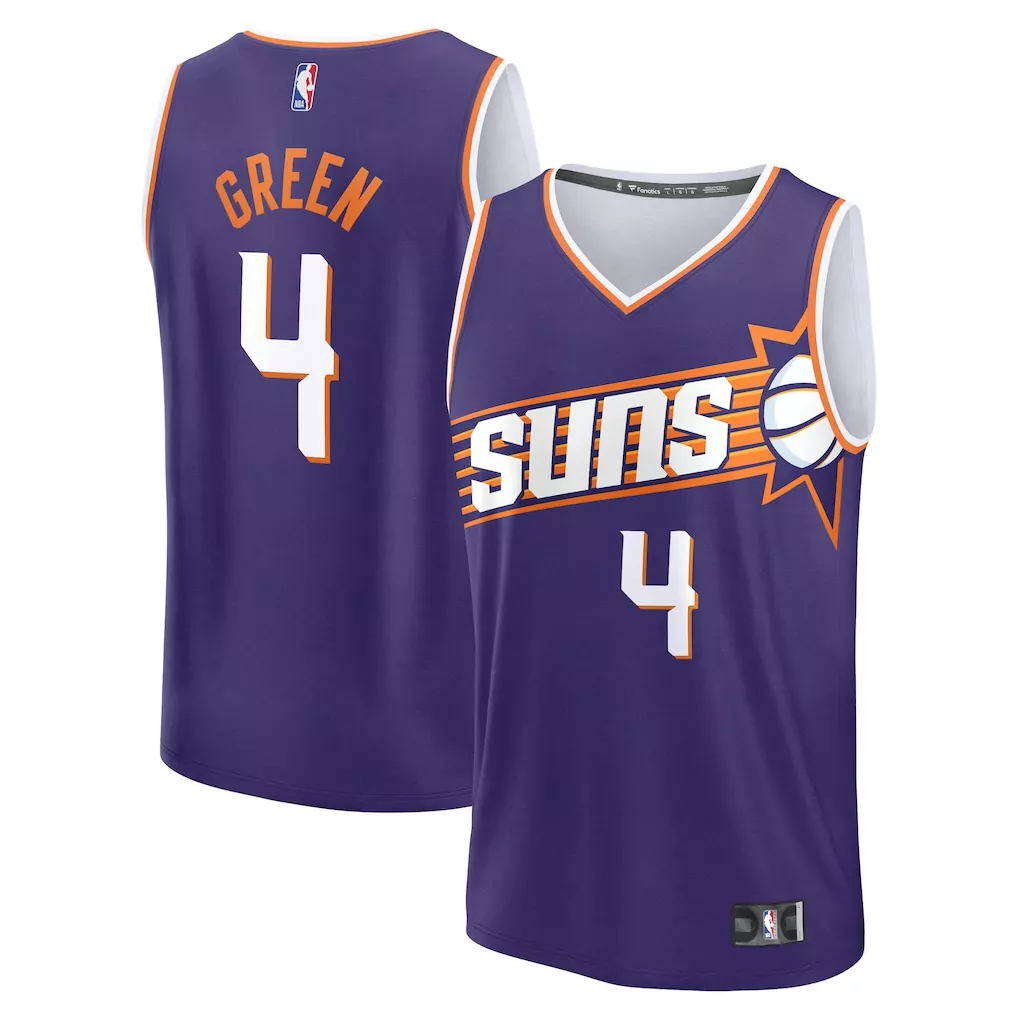 jalen green phoenix suns fanatics fast break replica jersey purple icon edition