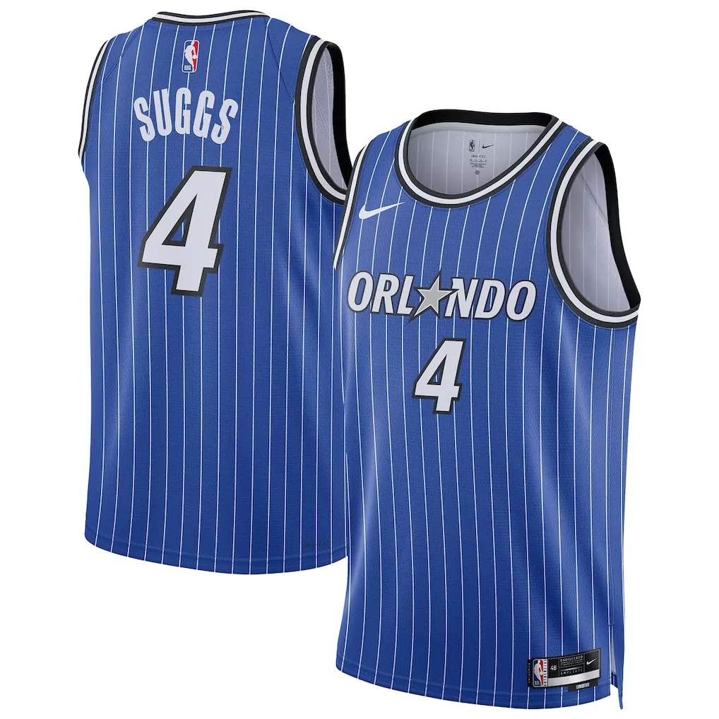 jalen suggs orlando magic jordan brand unisex swingman jersey statement edition blue