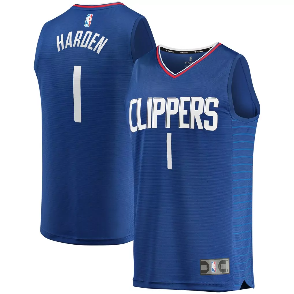 james harden la clippers fanatics youth fast break player jersey association edition white