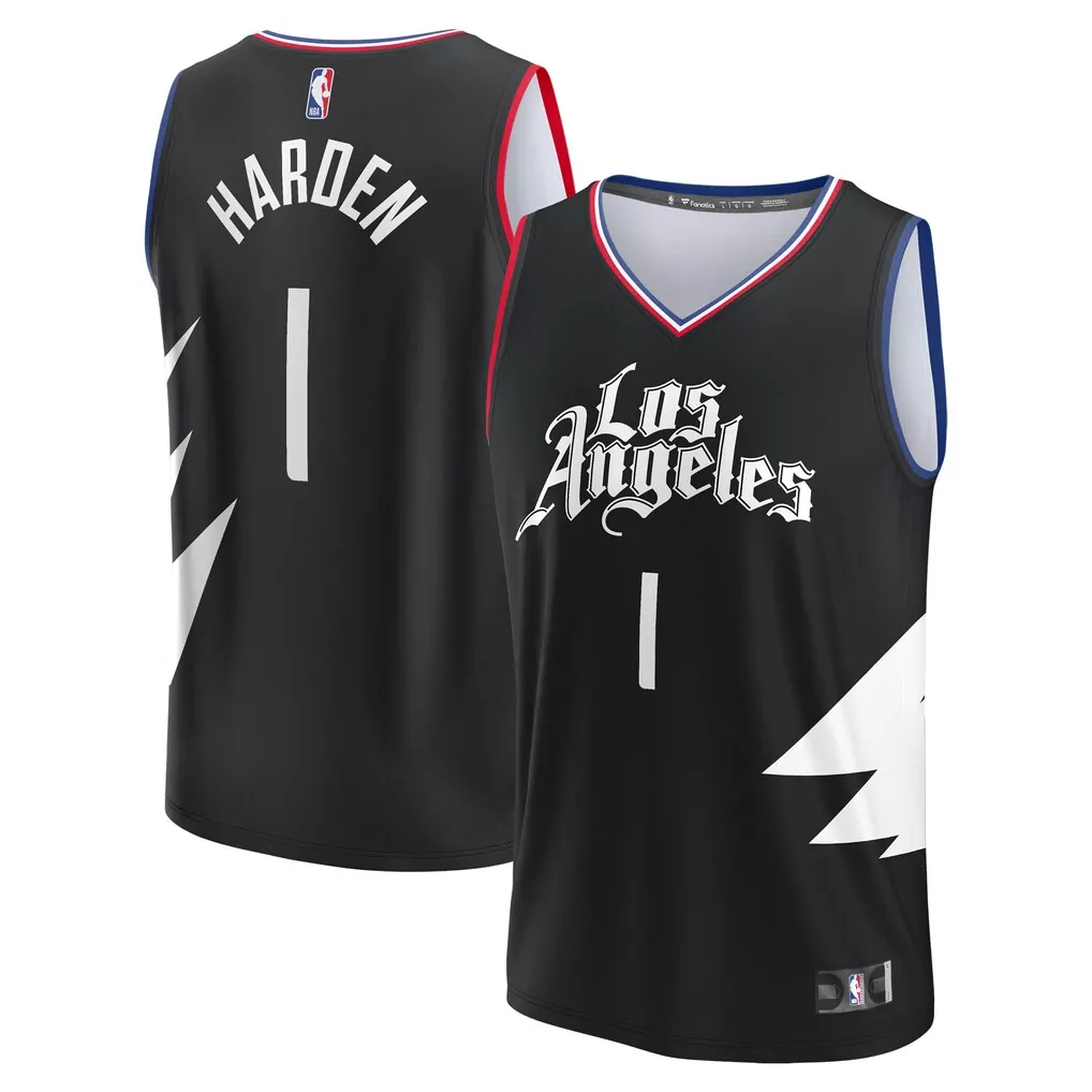 james harden la clippers fanatics youth fast break player jersey association edition white