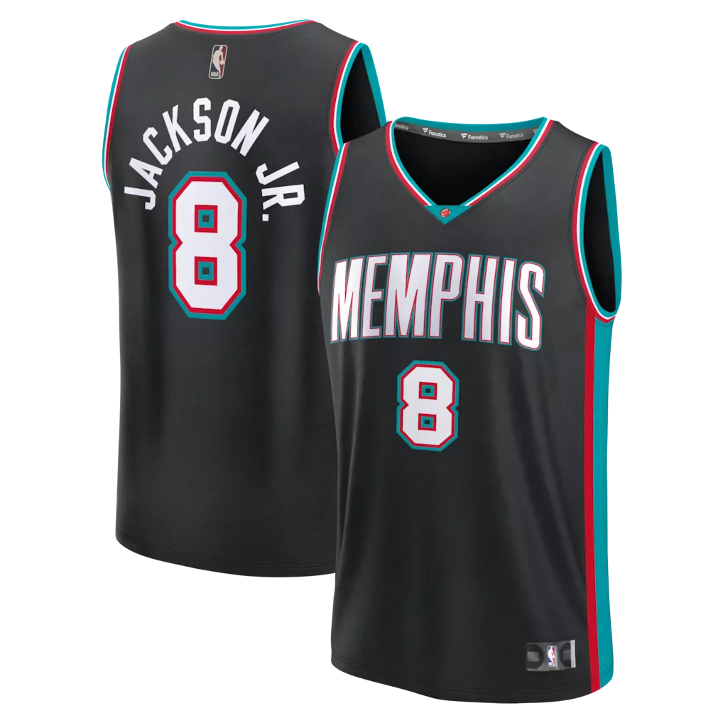 jaren jackson jr memphis grizzlies fanatics fast break replica jersey light blue statement edition
