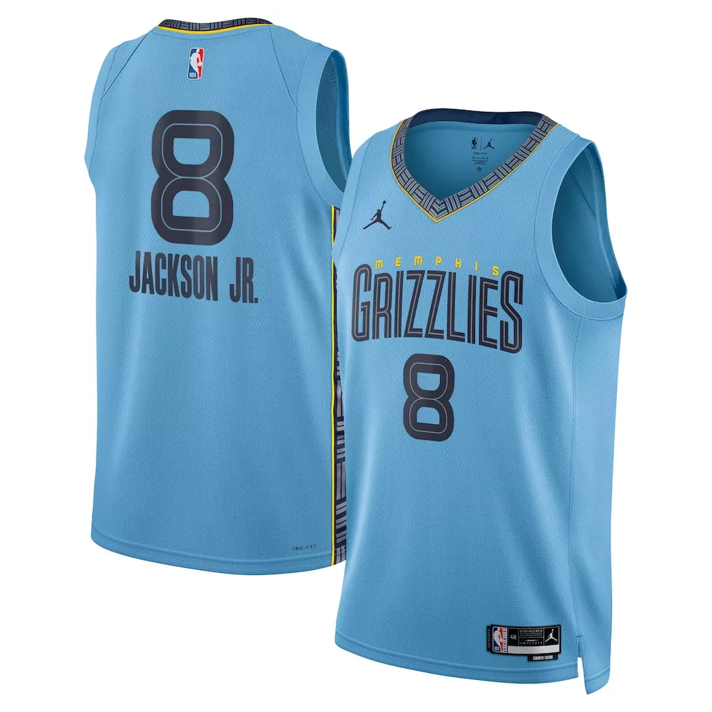 jaren jackson jr memphis grizzlies fanatics youth fast break replica jersey navy icon edition