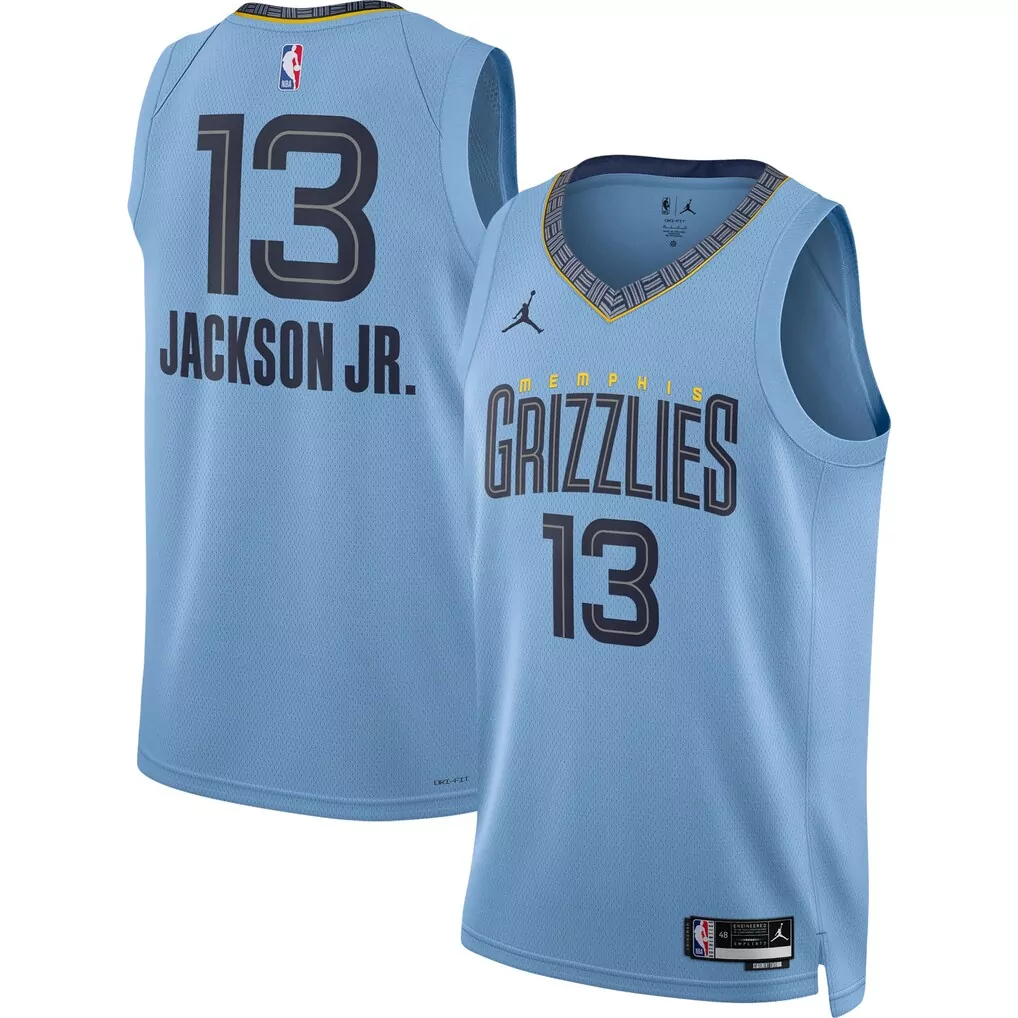 jaren jackson jr memphis grizzlies fanatics youth fast break replica jersey navy icon edition