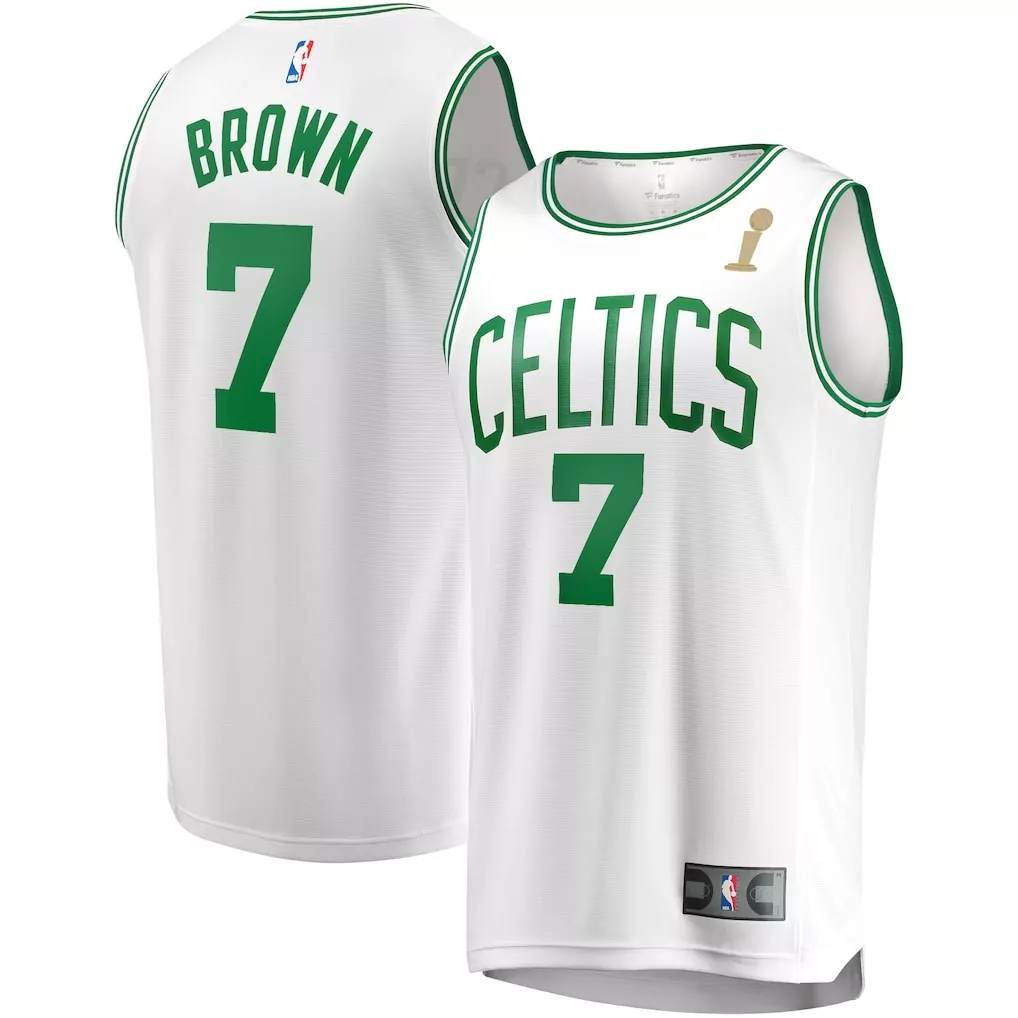 hugo gonzalez boston celtics fanatics 2025 nba draft first round pick fast break replica jersey icon edition kelly green
