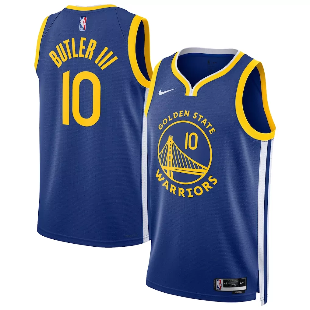 jimmy butler golden state warriors nike unisex swingman jersey icon edition royal