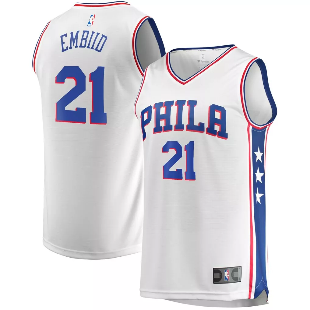 joel embiid philadelphia 76ers fanatics fastbreak jersey classic edition black