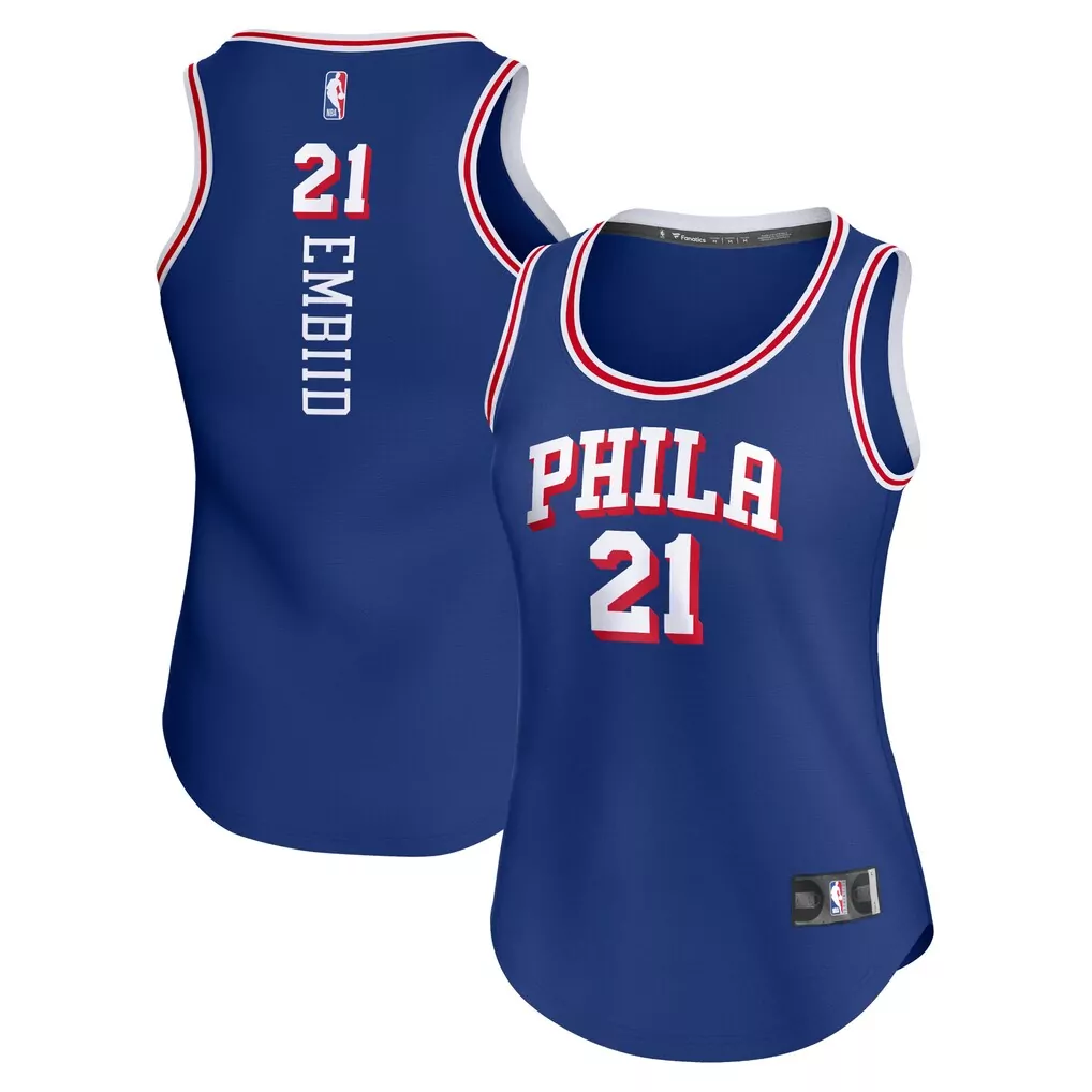joel embiid philadelphia 76ers fanatics fastbreak jersey classic edition black
