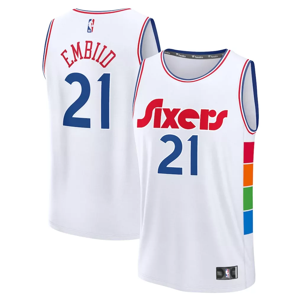 joel embiid philadelphia 76ers fanatics fastbreak jersey classic edition black
