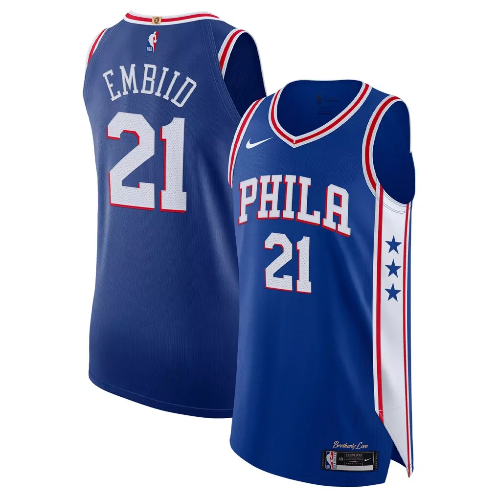 joel embiid philadelphia 76ers nike 2024 25 authentic player jersey city edition white