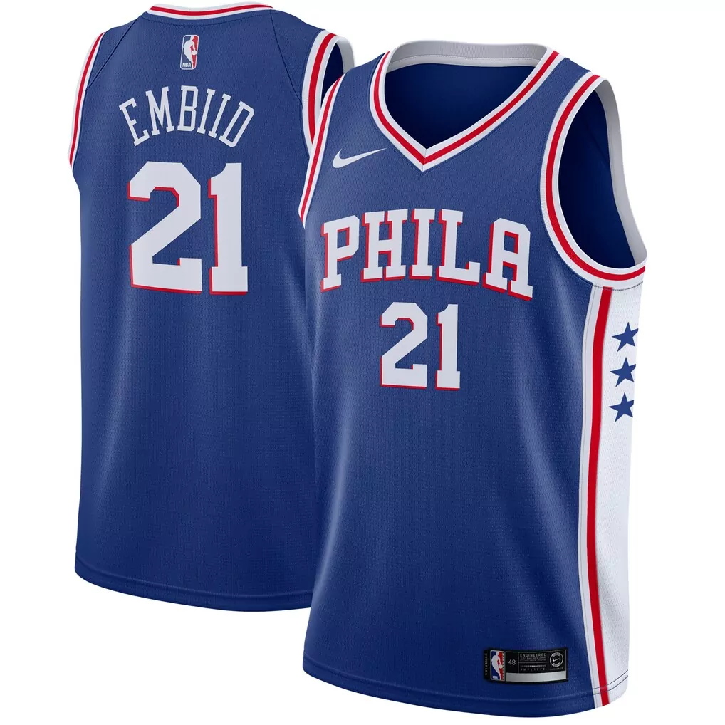 joel embiid philadelphia 76ers nike 2024 25 authentic player jersey city edition white