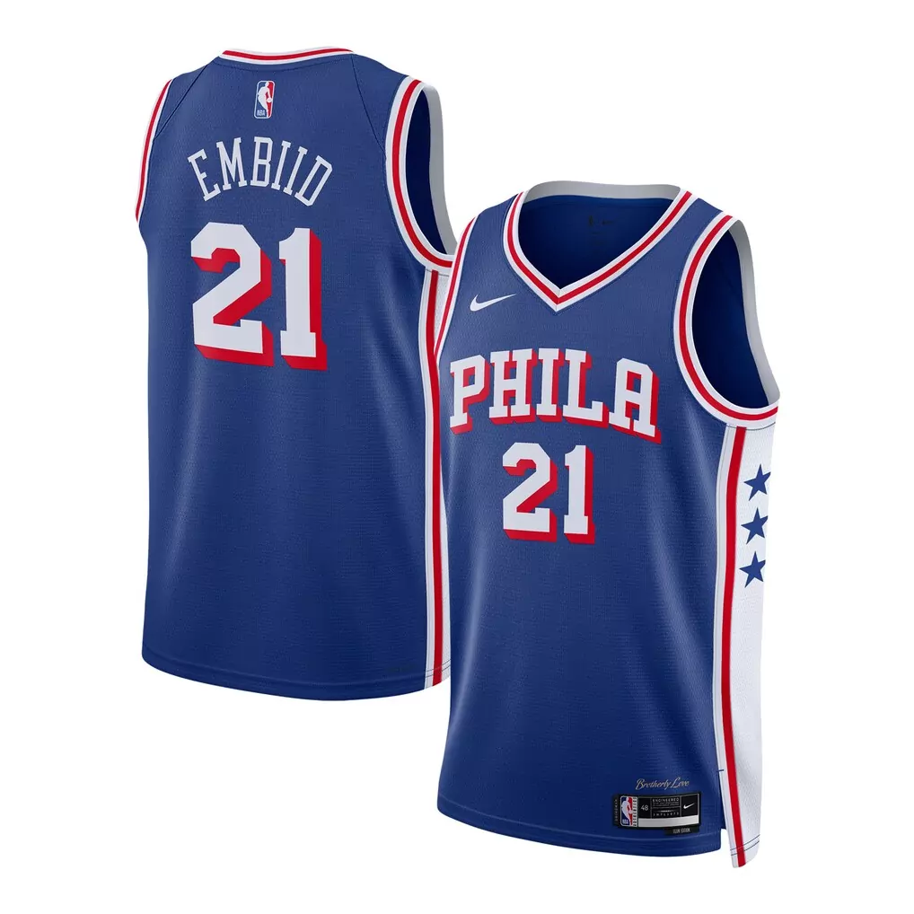 joel embiid philadelphia 76ers nike unisex swingman jersey association edition white
