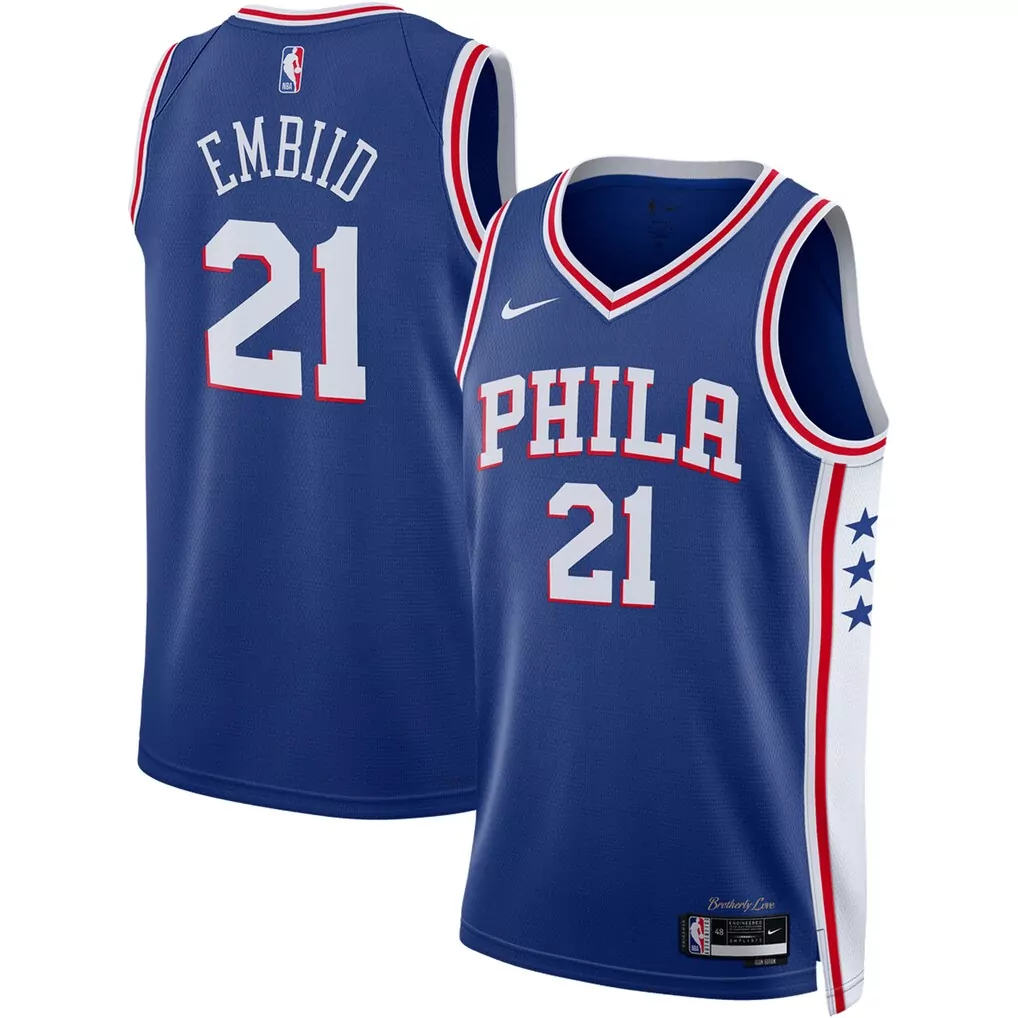 joel embiid philadelphia 76ers nike unisex swingman jersey association edition white