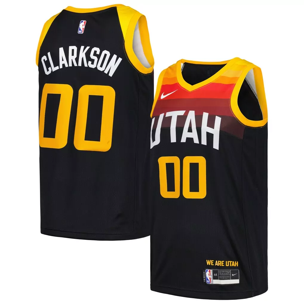 jordan clarkson utah jazz jordan brand youth swingman jersey statement edition black