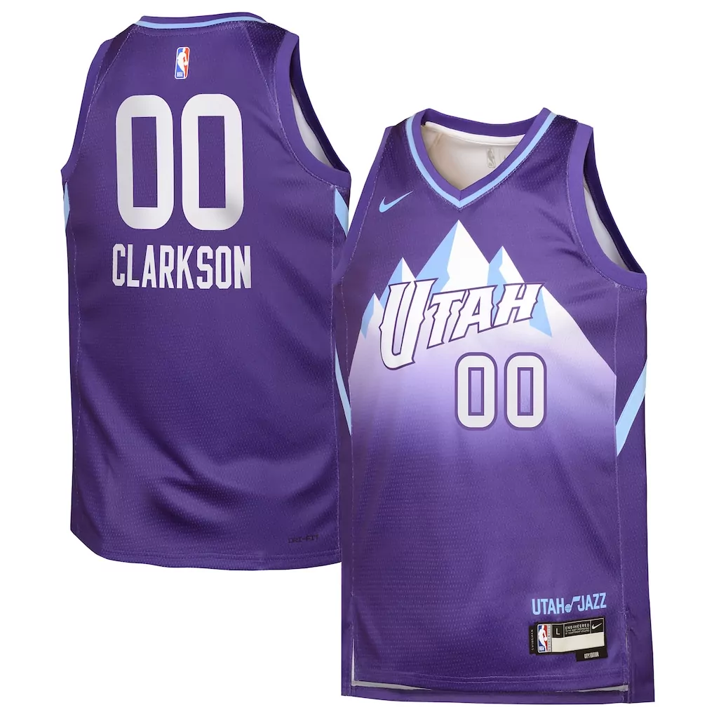 jordan clarkson utah jazz jordan brand youth swingman jersey statement edition black