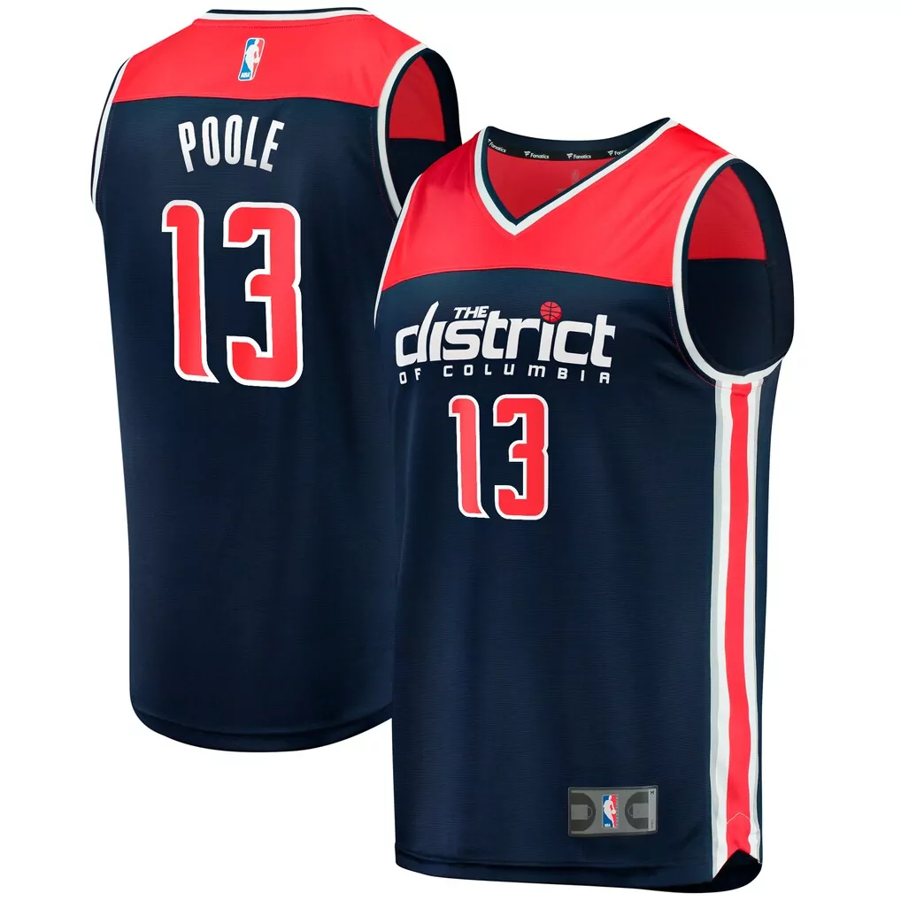 johnny davis washington wizards fanatics youth fast break replica jersey icon edition red