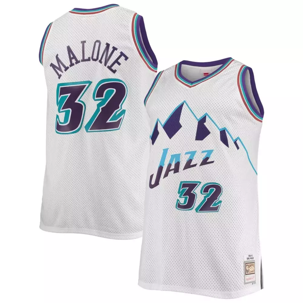 karl malone utah jazz mitchell ness 1991 92 hardwood classics swingman jersey purple