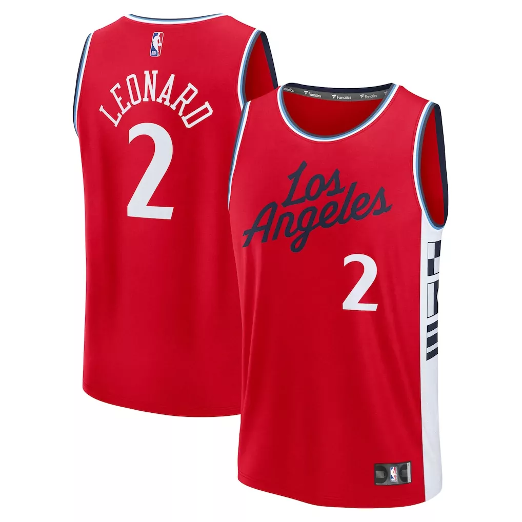 kawhi leonard la clippers fanatics fast break player jersey icon edition royal