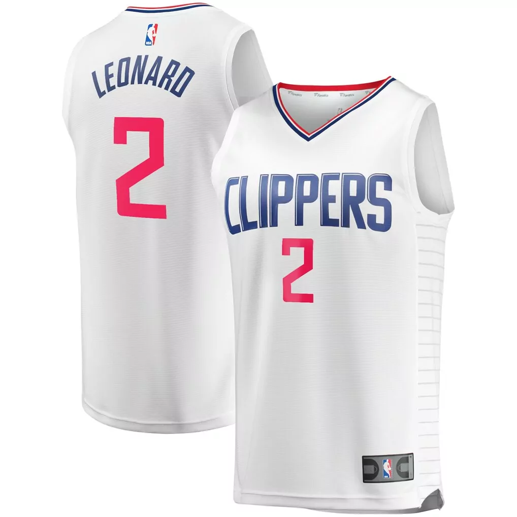 kawhi leonard la clippers fanatics fast break player jersey icon edition royal