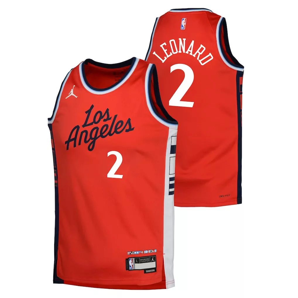 kawhi leonard la clippers jordan brand youth swingman jersey statement edition black