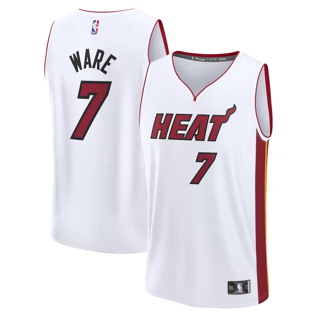 kel el ware miami heat fanatics fast break replica player jersey icon edition black